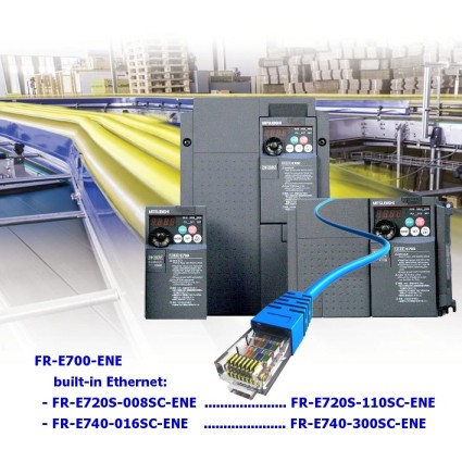 Преобразователи частоты FR-E720S FR-E740 с Ethernet